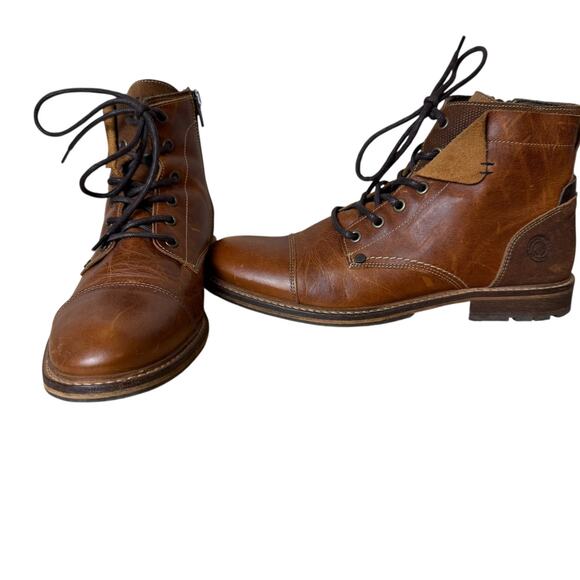 Bull Boxer Leather Boots Mens 41 EU/8 US Brown Ankle Western Business Casual - Picture 1 of 16